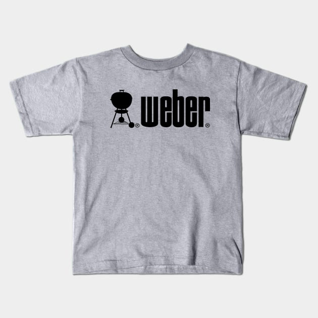 Classic Weber Grill handle logo Kids T-Shirt by zavod44